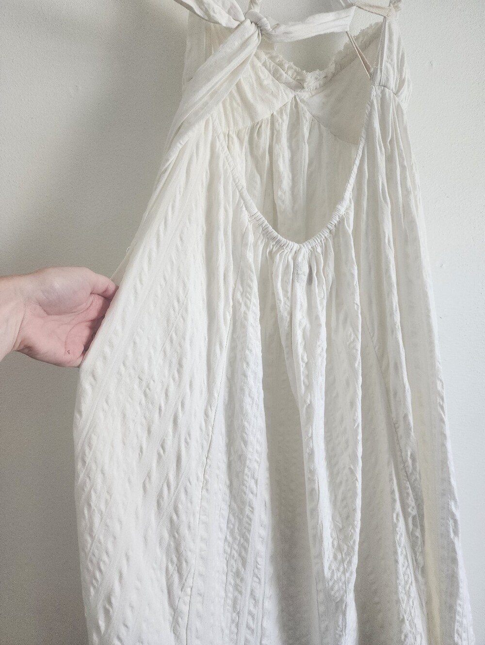 Free People Free-Est Coconut Milk Ivory Poppy Midi Dress XS NWT Whimsygoth Boho - Picture 12 of 16